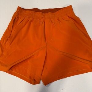 Lululemon Men's Pace Breaker 5" Shorts - S, Rinsed Mandarin